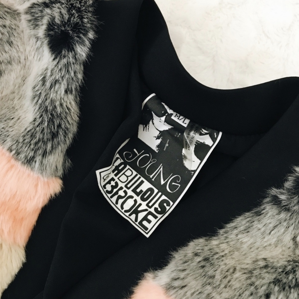 Tokyo Faux Chinchilla Fur Fringe Mohair Jacket - Young Fabulous & Broke - Picture 7 of 9